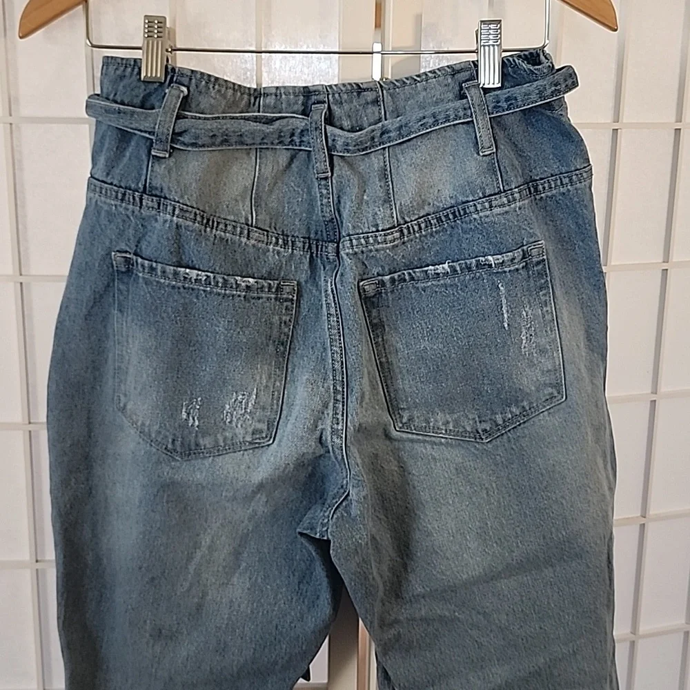 Vervet Los Angeles Cropped Hi-Rise Blue Jeans Size 28 x 27 - Picture 5 of 8